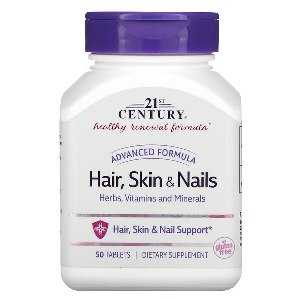 21st Century Advanced Formula Hair Skin & Nails 50 viên 3 21st century advanced formula hair skin nails 50 tablets 14605