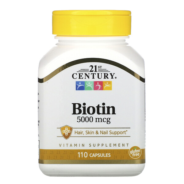 21st Century Biotin 5,000 mcg 110 viên 3 21st century biotin 5 000 mcg 110 capsules 41307