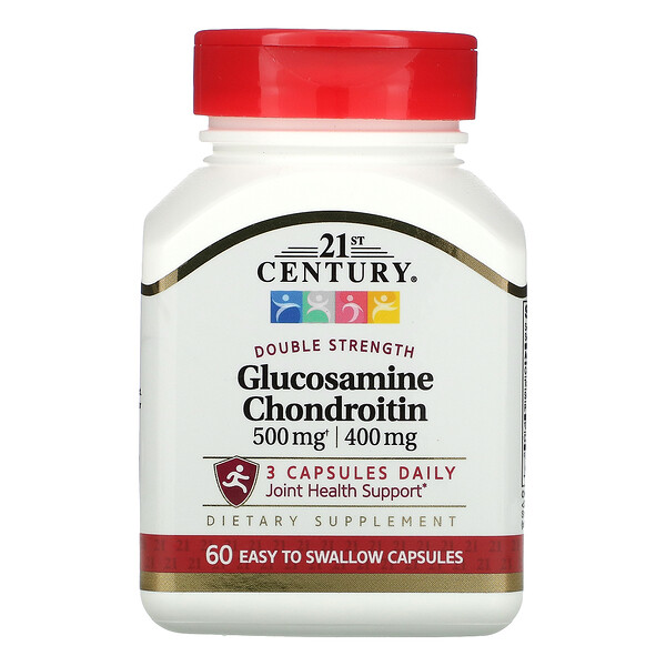 21st Century Glucosamine / Chondroitin Double Strength 500 mg / 400 mg 60 Easy to Swallow viên 3 21st century glucosamine chondroitin double strength 500 mg 400 mg 60 easy to swallow capsules 43773