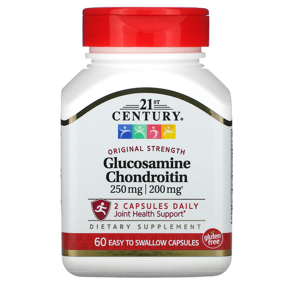 21st Century Glucosamine / Chondroitin Original Strength 250 mg / 200 mg 60 Easy to Swallow viên 2 21st century glucosamine chondroitin original strength 250 mg 200 mg 60 easy to swallow capsules 43770