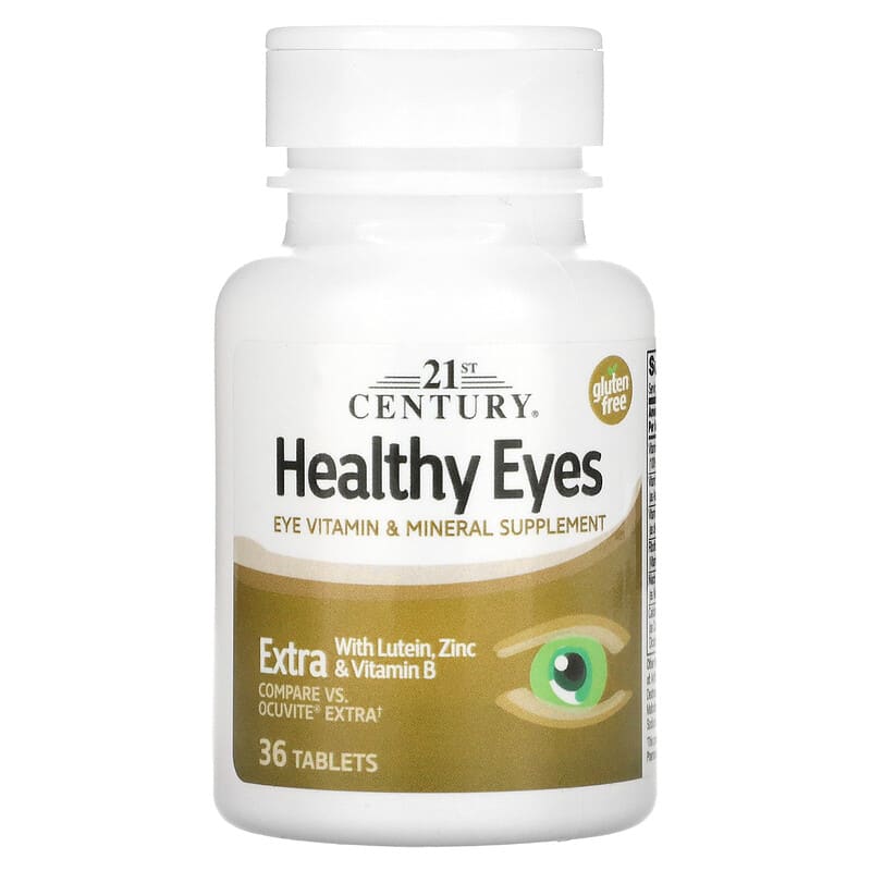 21st Century Healthy Eyes Extra With Lutein Zinc & Vitamin B 36 Tablets 3 21st Century Healthy Eyes Extra With Lutein Zinc & Vitamin B 36 Tablets 740985274187