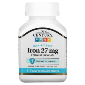 Mua 21st Century High-Potency Iron 27 mg 110 Easy to Swallow viên giảm giá rẻ Hà nội TPHCM