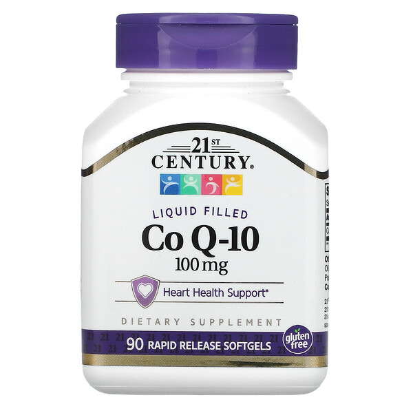 21st Century Liquid Filled CoQ-10 100 mg 90 Rapid Release Softgels 6 21st century liquid filled coq 10 100 mg 90 rapid release softgels 46765
