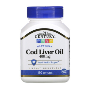 Mua 21st Century Norwegian Cod Liver Oil 400 mg 110 Softgels giảm giá rẻ Hà nội TPHCM