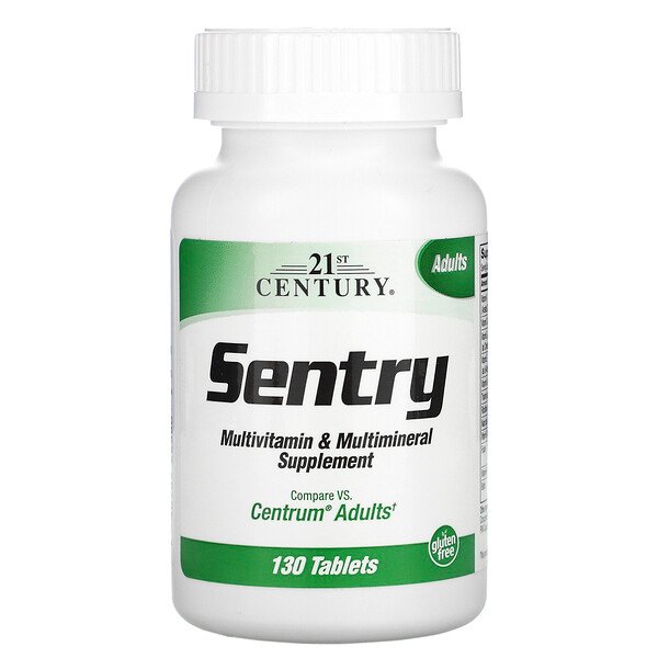 21st Century Sentry Adults Multivitamin & Multimineral Supplement 130 viên 3 21st century sentry adults multivitamin multimineral supplement 130 tablets 37356