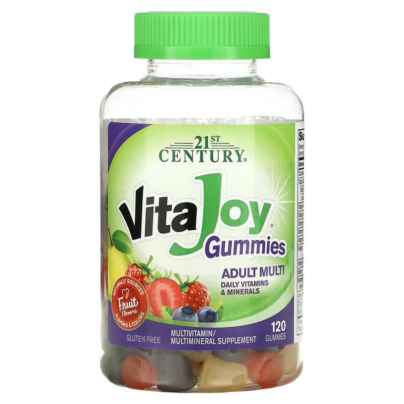 21st Century VitaJoy Gummies Adult Multivitamin Fruit Flavor 120 Gummies 3 21st Century VitaJoy Gummies Adult Multivitamin Fruit Flavor 120 Gummies 740985276181