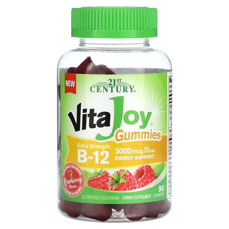 21st Century VitaJoy Gummies B-12 Extra Strength Raspberry 1500 mcg 90 Gummies 3 21st Century VitaJoy Gummies B-12 Extra Strength Raspberry 1500 mcg 90 Gummies 740985280867