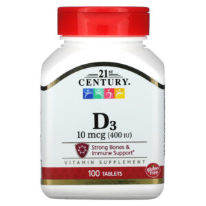 Mua 21st Century Vitamin D3 10 mcg 400 IU 100 viên giảm giá rẻ Hà nội TPHCM
