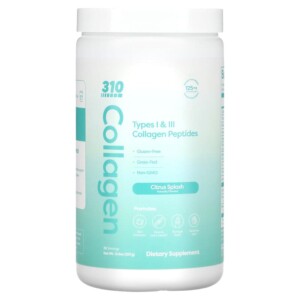 310 Nutrition Collagen Types I & III Collagen Peptides Citrus Splash 12.6 oz (357 g) 810018832148