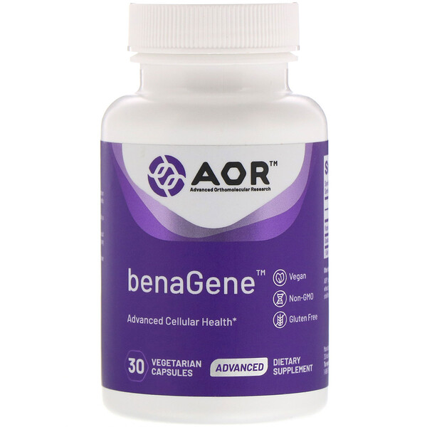 Advanced Orthomolecular Research AOR BenaGene 30 viên 3 advanced orthomolecular research aor benagene 30 vegetarian capsules 33089