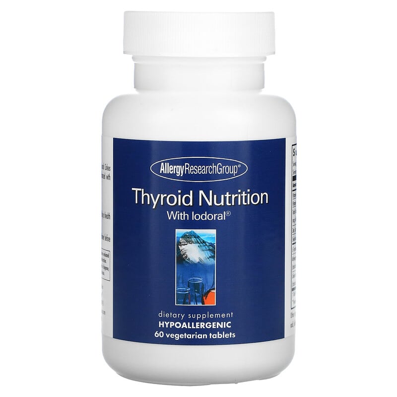 Allergy Research Group Thyroid Nutrition with Iodoral 60 viên 6 allergy research group thyroid nutrition with iodoral 60 vegetarian tablets 109529