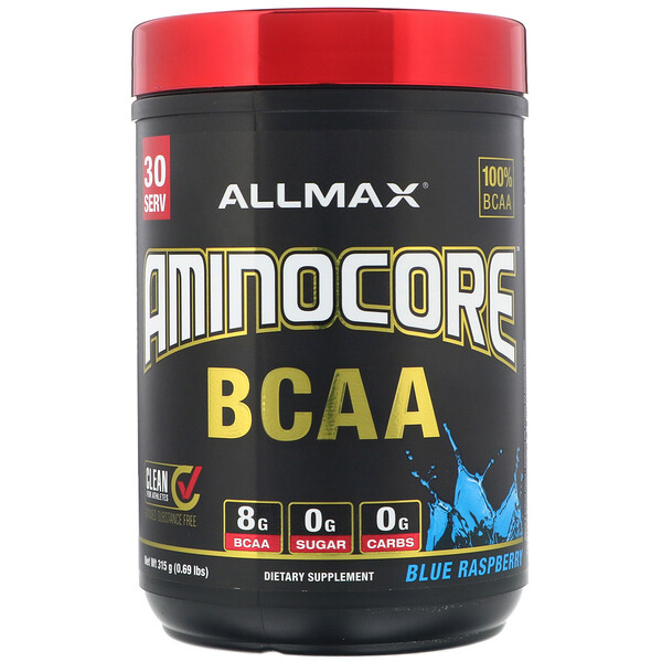 Mua ALLMAX Nutrition AMINOCORE BCAA Blue Raspberry 0.69 lbs 315 g giảm giá rẻ Hà nội TPHCM