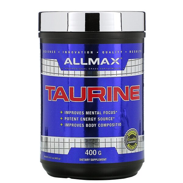 ALLMAX Taurine Unflavored 3 g 14.11 oz (400 g) 2 Mua ALLMAX Nutrition Taurine Vegan + Gluten-Free Unflavored 3