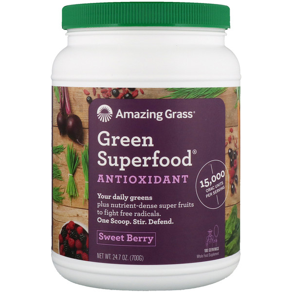 Mua Amazing Grass Green Superfood Antioxidant Sweet Berry 24.7 oz 700 g giảm giá rẻ Hà nội TPHCM