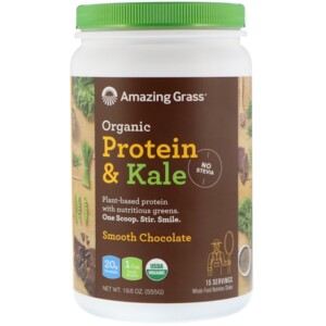 Mua Amazing Grass Organic Protein & Kale Powder Plant Based Smooth Chocolate 19.6 oz 555 g giảm giá rẻ Hà nội TPHCM