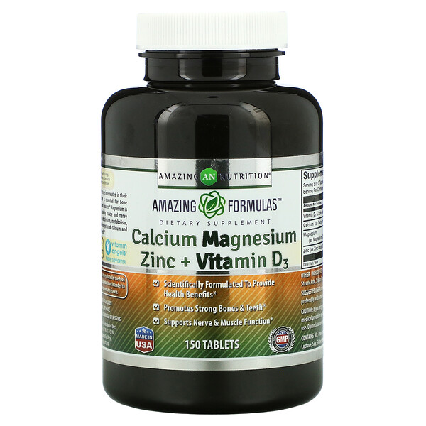 Amazing Nutrition Calcium Magnesium Zinc + Vitamin D3 150 Tablets 2 Mua Amazing Nutrition Calcium Magnesium Zinc + Vitamin D3 150 viên giảm giá rẻ Hà nội TPHCM