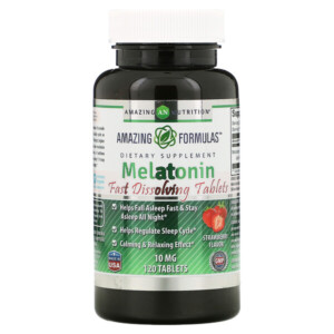 Mua Amazing Nutrition Melatonin Strawberry 10 mg 120 viên giảm giá rẻ Hà nội TPHCM