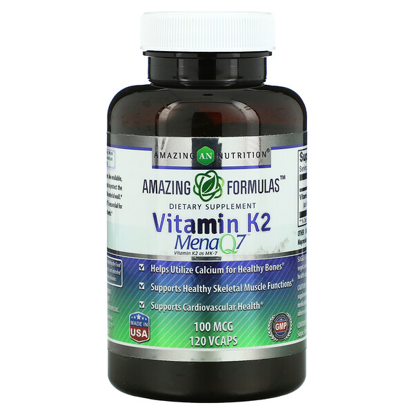 Mua Amazing Nutrition Vitamin K2 100 mcg 120 VCaps giảm giá rẻ Hà nội TPHCM