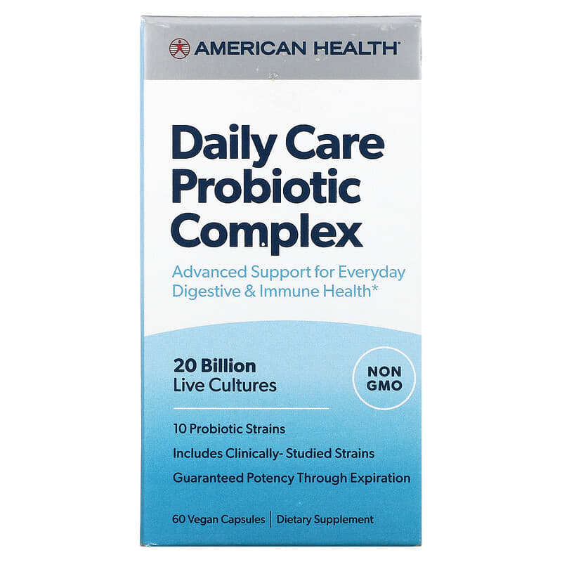 American Health Daily Care Probiotic Complex 60 Vegan Capsules 3 American Health Daily Care Probiotic Complex 60 Vegan Capsules 076630300810