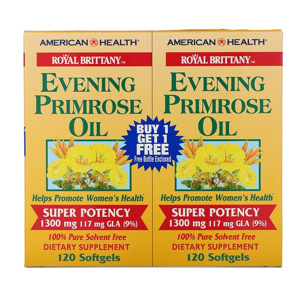 Mua American Health Royal Brittany Evening Primrose Oil 1300 mg 2 Bottles 120 Softgels Each giảm giá rẻ Hà nội TPHCM