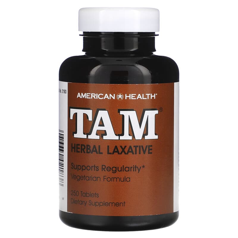 American Health TAM Herbal Laxative 250 Tablets 3 American Health TAM Herbal Laxative 250 Tablets 076630021838