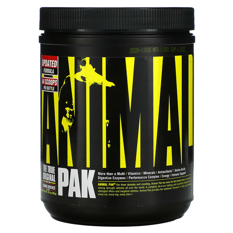 Animal Pak Orange Crushed 10.4 oz (295 g) 3 Animal Pak Orange Crushed 10.4 oz (295 g) 039442032218