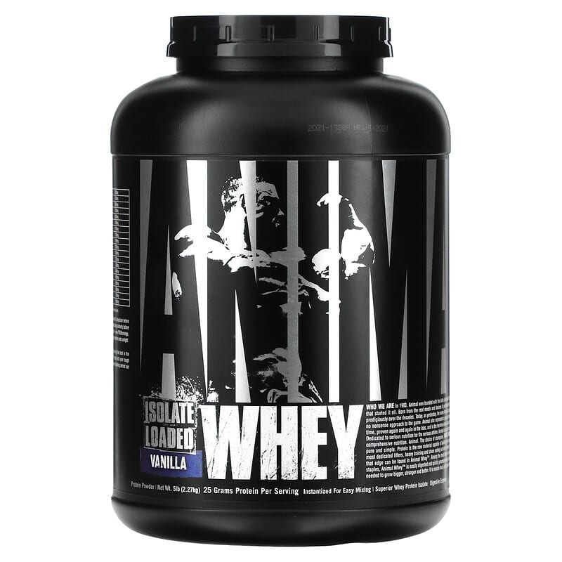 Animal Whey Isolate Loaded Vanilla 5 lb (2.27 kg) 3 Animal Whey Isolate Loaded Vanilla 5 lb (2.27 kg) 039442032669