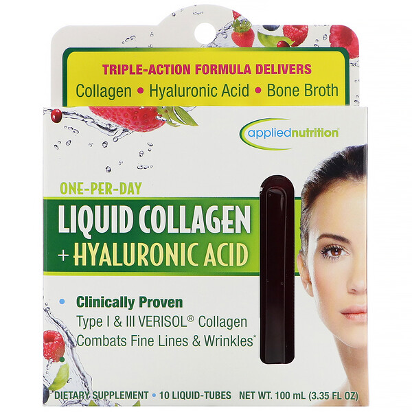 Mua appliednutrition Liquid Collagen + Hyaluronic Acid 10 Liquid-Tubes 10 ml Each giảm giá rẻ Hà nội TPHCM