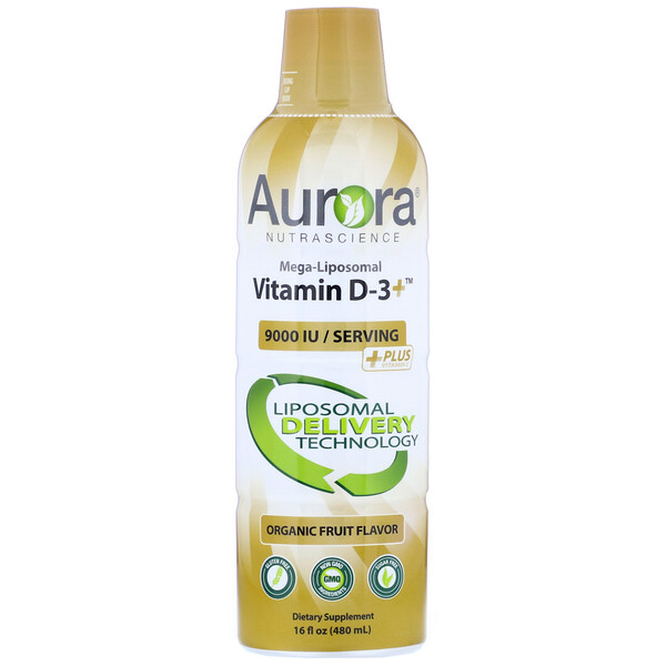 Mua Aurora Nutrascience Mega-Liposomal Vitamin D3+ Organic Fruit Flavor 9
