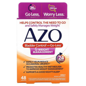 Azo Bladder Control with Go-Less & Weight Management 48 Capsules 787651760148