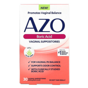 Mua Azo Boric Acid Vaginal Suppositories 600 mg 30 Suppositories giảm giá rẻ Hà nội TPHCM