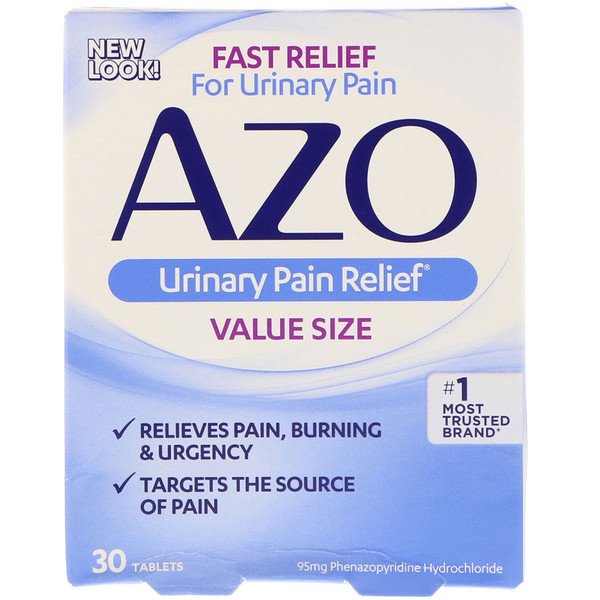 Azo Urinary Pain Relief 30 viên 3 azo urinary pain relief 30 tablets 13155