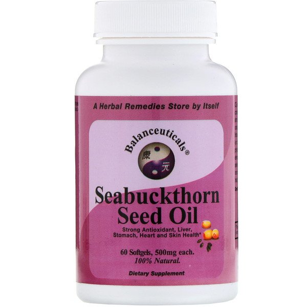 Balanceuticals Seabuckthorn Seed Oil 500 mg 60 Softgels 6 balanceuticals seabuckthorn seed oil 500 mg 60 softgels 10084
