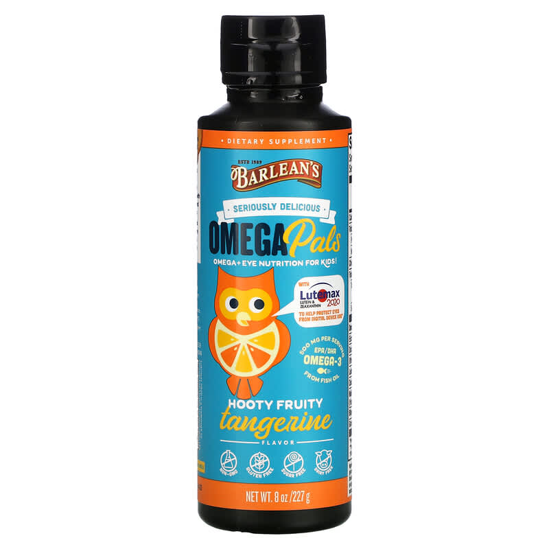 Barlean's Omega Pals Hooty Fruity Tangerine 8 oz (227 g) 3 Barlean's Omega Pals Hooty Fruity Tangerine 8 oz (227 g) 705875801058