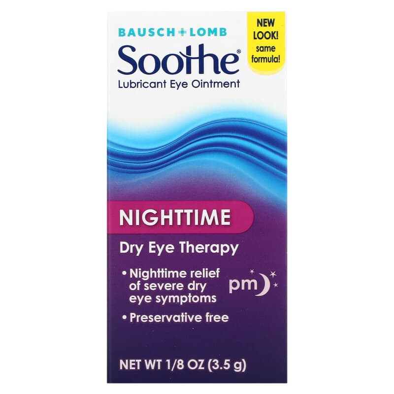 Bausch + Lomb Soothe Lubricant Eye Ointment Nighttime 1/8 oz (3.5 g) 3 Bausch + Lomb Soothe Lubricant Eye Ointment Nighttime 1/8 oz (3.5 g) 310119022399