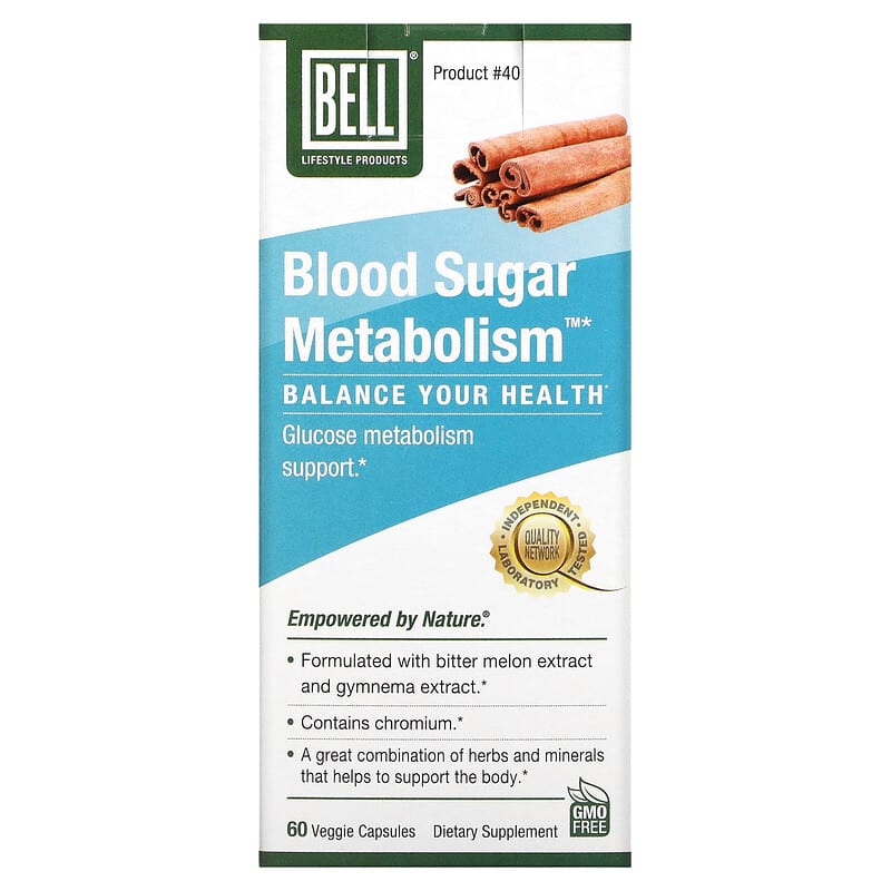 Bell Lifestyle Blood Sugar Metabolism 60 Veggie Capsules 3 Bell Lifestyle Blood Sugar Metabolism 60 Veggie Capsules 771733110174