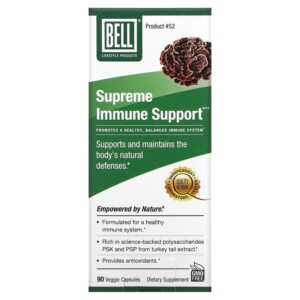 Bell Lifestyle Supreme Immune Support 90 Veggie Capsules 771733110129