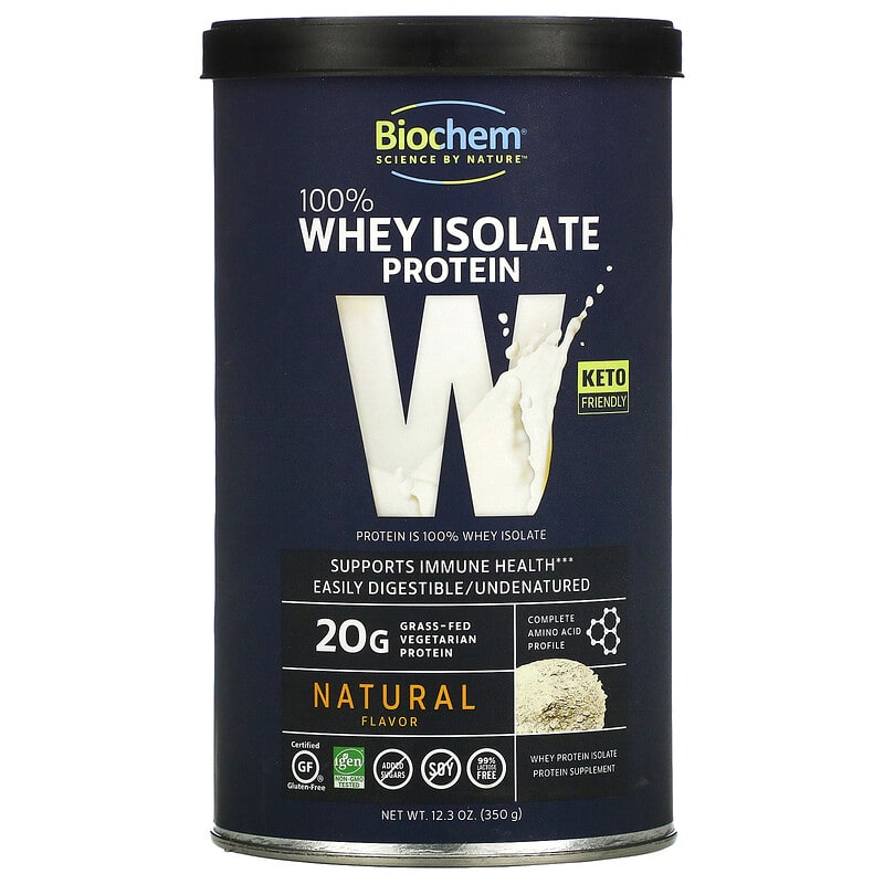 Biochem 100% Whey Isolate Protein Natural 12.3 oz (350 g) 3 Biochem 100% Whey Isolate Protein Natural 12.3 oz (350 g) 015794018407