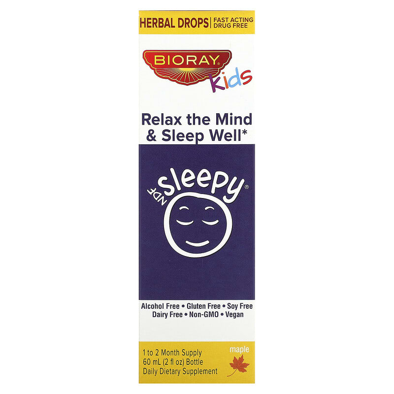Bioray Inc. Kids NDF Sleepy Relax The Mind & Sleep Well Maple 2 fl oz (60 ml) 3 Bioray Inc. Kids NDF Sleepy Relax The Mind & Sleep Well Maple 2 fl oz (60 ml) 646858160017