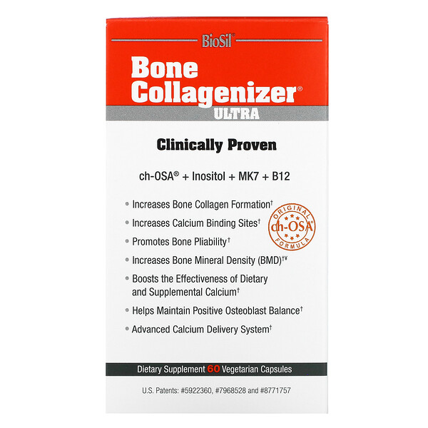 BioSil by Natural Factors Bone Collagenizer Ultra 60 viên 3 biosil by natural factors bone collagenizer ultra 60 vegetarian capsules 106092