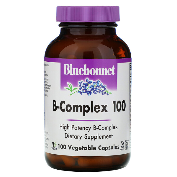 Bluebonnet Nutrition B-Complex 100 100 Vegetable viên 3 bluebonnet nutrition b complex 100 100 vegetable capsules 12484