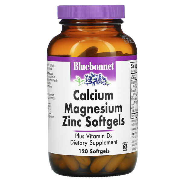 Bluebonnet Nutrition Calcium Magnesium Zinc 120 Softgels 1 Mua Bluebonnet Nutrition Calcium Magnesium Zinc 120 Softgels giảm giá rẻ Hà nội TPHCM