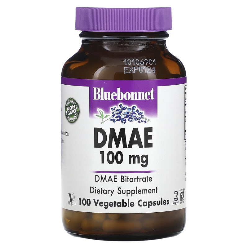 Bluebonnet Nutrition DMAE 100 mg 100 Vegetable Capsules 3 Bluebonnet Nutrition DMAE 100 mg 100 Vegetable Capsules 743715010901