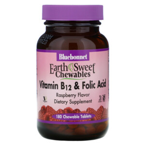 Mua Bluebonnet Nutrition EarthSweet viên nhai Vitamin B-12 & Folic Acid Natural Raspberry Flavor 180 viên nhai giảm giá rẻ Hà nội TPHCM