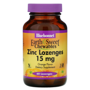 Mua Bluebonnet Nutrition EarthSweet Zinc Lozenges Natural Orange Flavor 15 mg 60 Lozenges giảm giá rẻ Hà nội TPHCM