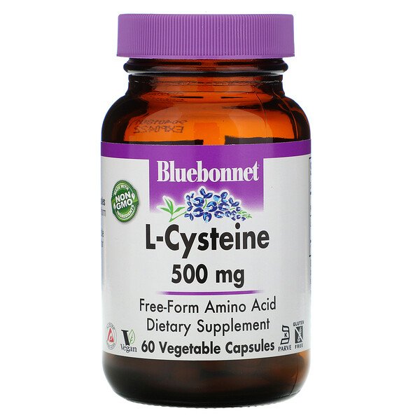 Bluebonnet Nutrition L-Cysteine 500 mg 60 viên 2 bluebonnet nutrition l cysteine 500 mg 60 veggie capsules 14686