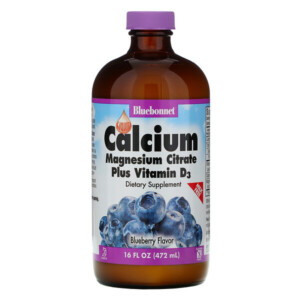 Mua Bluebonnet Nutrition Liquid Calcium Magnesium Citrate Plus Vitamin D3 Natural Blueberry Flavor 16 oz 472 ml giảm giá rẻ Hà nội TPHCM