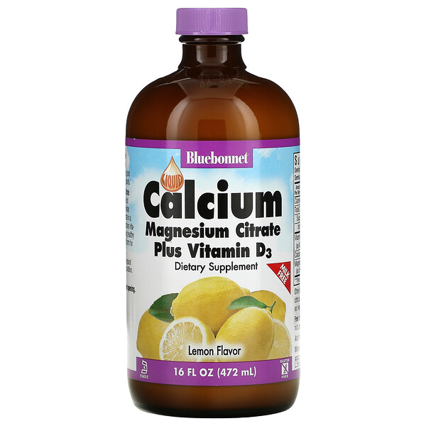 Mua Bluebonnet Nutrition Liquid Calcium Magnesium Citrate Plus Vitamin D3 Natural Lemon 16 oz 472 ml giảm giá rẻ Hà nội TPHCM