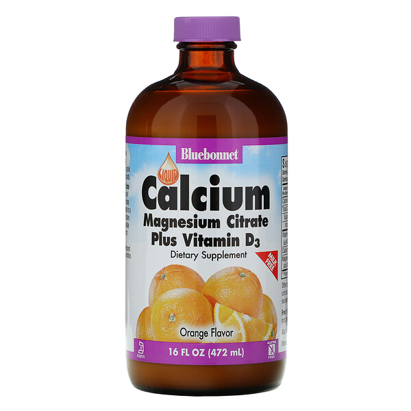 Bluebonnet Nutrition Liquid Calcium Magnesium Citrate & Vitamin D3 Orange 16 fl oz (473 ml) 1 Mua Bluebonnet Nutrition Liquid Calcium Magnesium Citrate Plus Vitamin D3 Natural Orange Flavor 16 oz 472 ml giảm giá rẻ Hà nội TPHCM