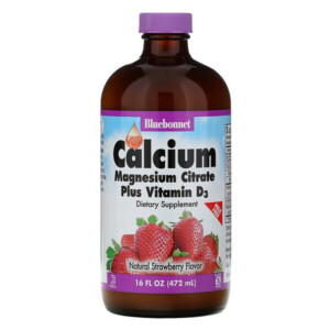 Mua Bluebonnet Nutrition Liquid Calcium Magnesium Citrate Plus Vitamin D3 Natural Strawberry Flavor 16 oz 472 ml giảm giá rẻ Hà nội TPHCM